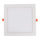 Foco Panel Plafón Led 6w Cuadrado Embutido Luz Cálida