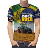 Camiseta Made In Roça Plus Size Masculina Blusa Agropecuaria