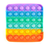 Pop It Quadrado Fidget Toy Colorido De Silicone Satisfatório