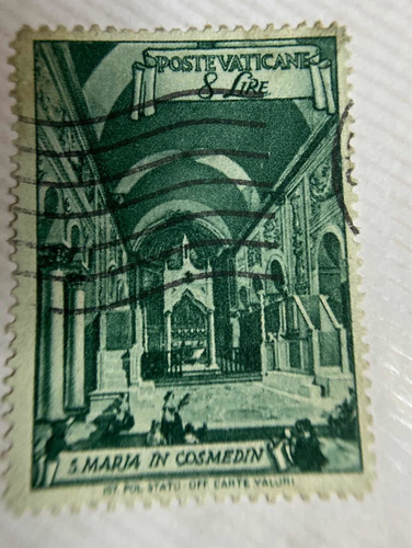 Sello Postal Del Vaticano De 1949 S Maria In Cosmedin