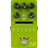 Flamma Octave Fs08 Pedal Octavador Para Guitarra Eléctrica Color Verde