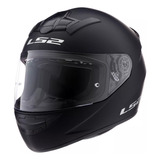 Casco Integral Moto Ls2 352 Rookie Solid Negro + Alerón Vxv