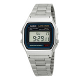 Relógio Casio Vintage A158wa-1df-sc Prateado