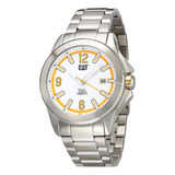 Reloj Para Hombre Cat Twist Up Blanco Amarillo Yu