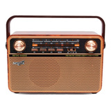Radio Am Fm Vintage Nisuta Parlante 5w Mp3 Bluetooth Aux Usb