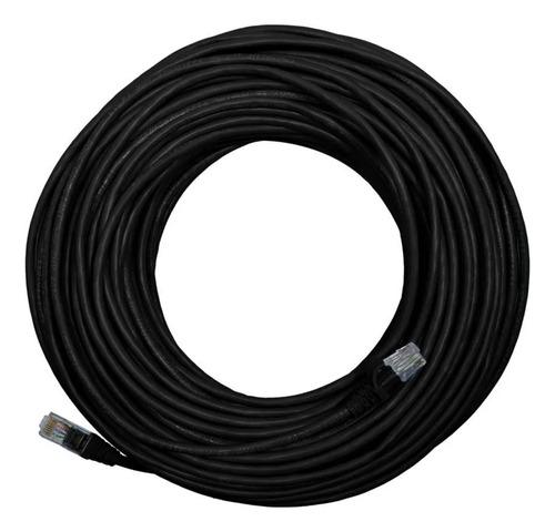 Cabo Para Internet Lan Rj45 Preto Pronto Pra Uso 20m 