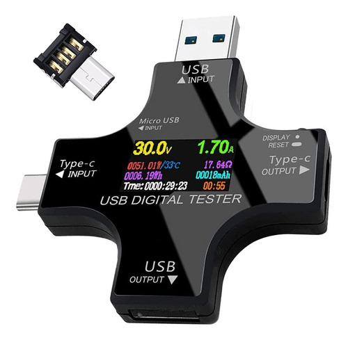 Usb Tester 14 En 1 Medidor De Voltaje Multimetros Digitales