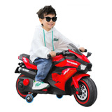 Moto Para Niño Montables Electricos Motos Para Niños Luz Led Color Rojo