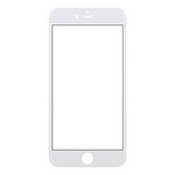 Tela Vidro iPhone 7 Plus Branco Com Cola Oca - Envio Rápido