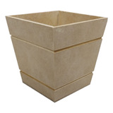 Kit 12 Mini Vaso Cachepo Riscado 8x8x10 Mdf Madeira