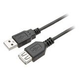 Cable Extensor Usb 2.0 De 5 M, Color Negro