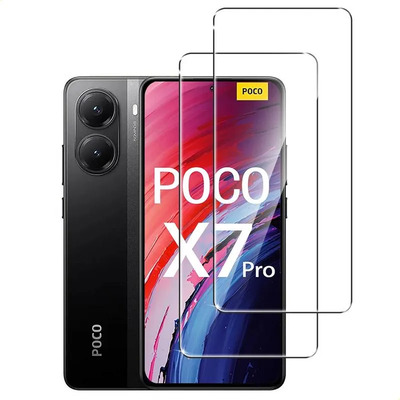 2 Piezas Micas Hd Cristal Templado Para Xiaomi Poco X7 Pro