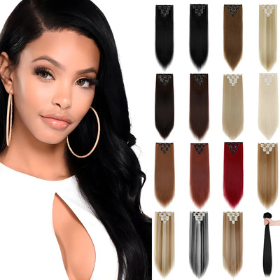 Clip En Extensiones De Cabello 8 Piezas De Cabeza Completa Color 1b Negro | Meses sin interés