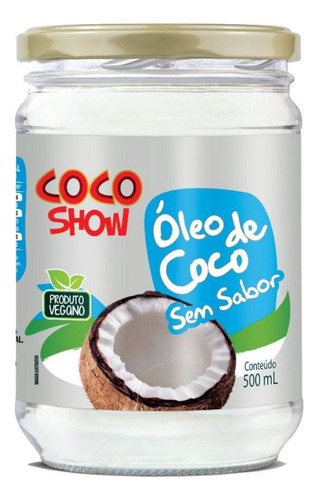 Óleo De Coco Sem Sabor Coco Show Copra 500ml