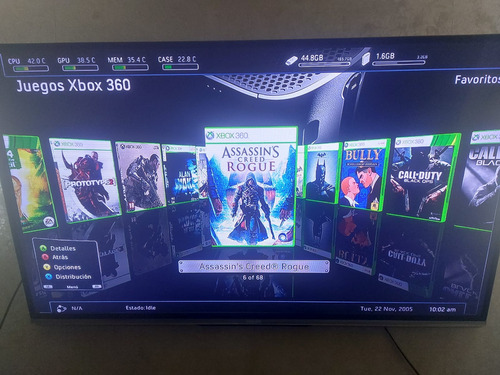 Xbox 360 Slim Rgh + Kinect + 2 Joystick +64 Juegos!!