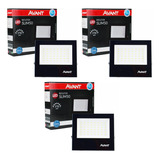 Kit 3 Refletor Avant Holofote Led 50w Luz Branca 6500k Ip65