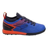 Botines Topper Stingray Iii Mach 5 Kids Tf Azul Naranja 