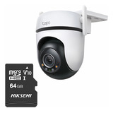 Tp-link Cámara De Seguridad Tapo-c510w-plus-64 Con Microsd 64gb 360° Vídeo Alta Calidad Detección Y Seguimiento Inteligente Video A Color 24/7 Audio Bidireccional C510w Protección Exterior Ip65