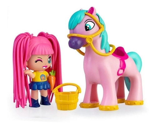 Pinypon Caballo + Figura Pelos Al Viento Pony Bunny Toys