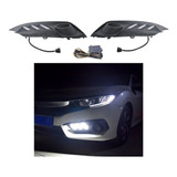 Par Faros De Niebla Led Luces Honda Civic 2016-2021