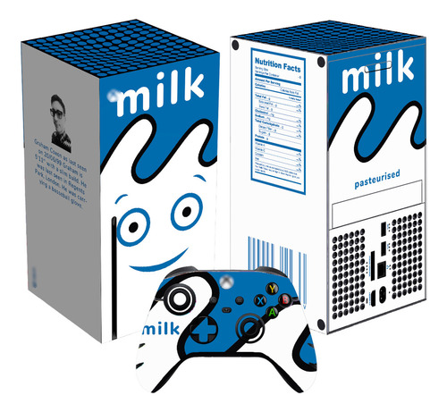 Skin Blur Leche Milk Para Xbox Series X Set Stickers