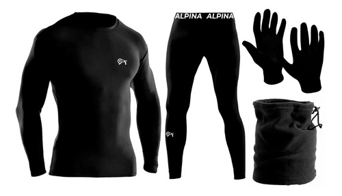 Kit Conjunto Termico Frio Extremo Deportivo + Cuello Guantes