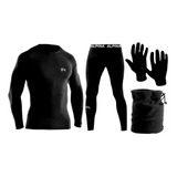 Kit Conjunto Termico Frio Extremo Deportivo + Cuello Guantes