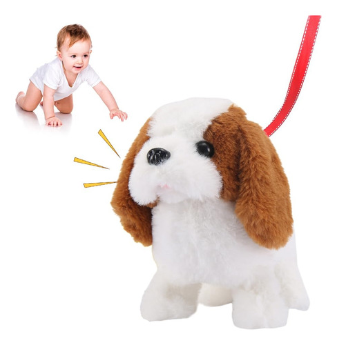 X Cachorro De Pelúcia Com Brinquedo Eletrônico Interativo