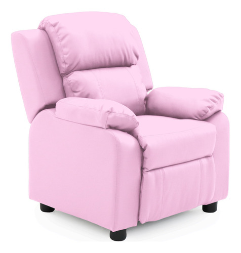 Sillon Reposet Reclinable Infantil Bambino Cajones Vanlig® Color Rosa Claro Diseño De La Tela Liso