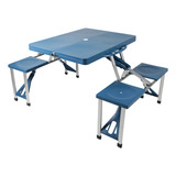 Mesa Plegable Gadnic Playa Picnic Transportable Para 4