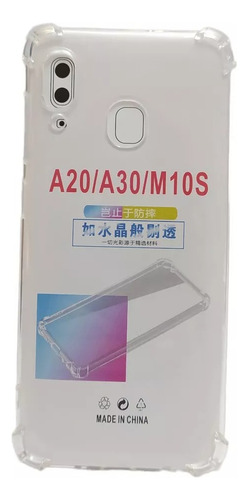 Pack Carcasa Para Samsung A30 Transparente + Lamina Vidrio