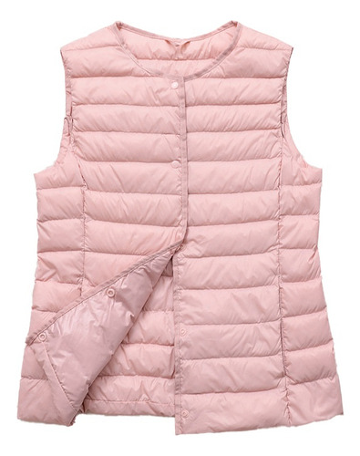 Chaleco Ligero De Invierno Sin Cuello Para Niños