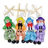 4 Pacotes De Brinquedos Clown Puppet Toys Clown Pull String