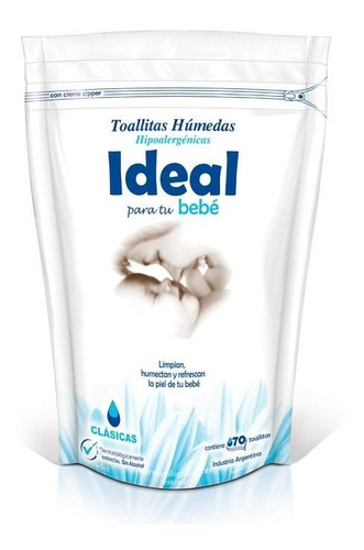 Pack X 48 Unid. Toalla Humeda  Clasrep 50 Un Ideal Toallita