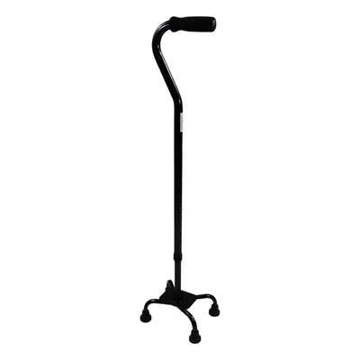 Baston De Cuatro 4 Apoyos Ortopedico Ajustable Ambidiestro Color Negro | Envío gratis