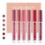 Labial Mate Labial Handaiyan Brillo Labial 6 Pacotes