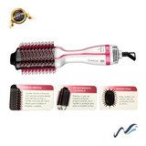 Escova Secadora Gama Glamour Pink Brush 3d 1200w 110v