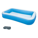 Piscina Inflável 1000 Litros Retangular Com Capa - Intex