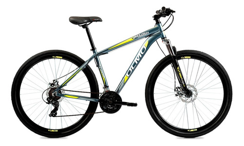 Bicicleta Flash 290+ Olmo - Rodado 29 - 21 Cambios Shimano Color Gris/amarillo Tamaño Del Cuadro 18