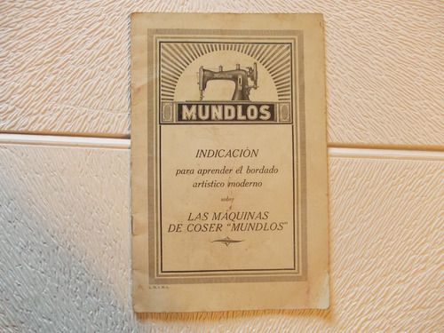 5069- Manual Original. Bordados Maquina Coser Mundlos