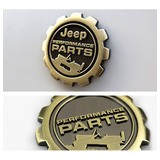 Emblema Jeep Performance Parts Autoadherible Negro Cromado