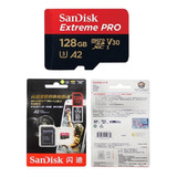 Cartão 128gb Extreme Pro Sandisk Microsdxc 170mb/s  Video 4k