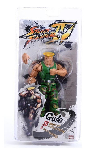 Figura De Acción Neca Street Fighter Guile De Juguete De 7 P