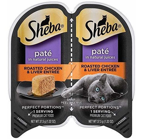 Portions Sheba Perfect Soft Wet Cat Food Paté En Natural Zum