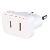 Adaptador Enchufe Americano Blanc Certificado Sec - Bestmart