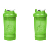 2 Shaker/asa/agitador+ 2 Espacios P/proteína- Gym 