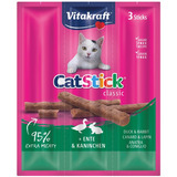 Vitakraft Gatos Stick Pato Y Conejo 3 Stick