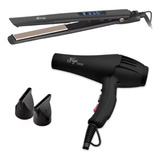 Combo Secador Profesional 2400w + Plancha Digital 230c