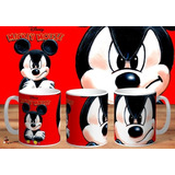 Taza - Tazón De Ceramica Mickey Mouse Enojado Disney 4k Art