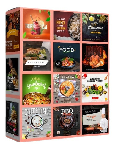  Pack Banner Redes Restaurantes Psd Compatible Photoshop